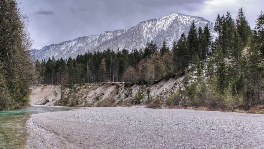Bild in 3D ansehen Foto Bayerische Alpen im Frühling