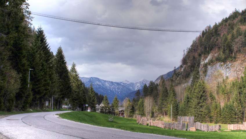 Bild in 3D ansehen Foto Bayerische Alpen im Frühling