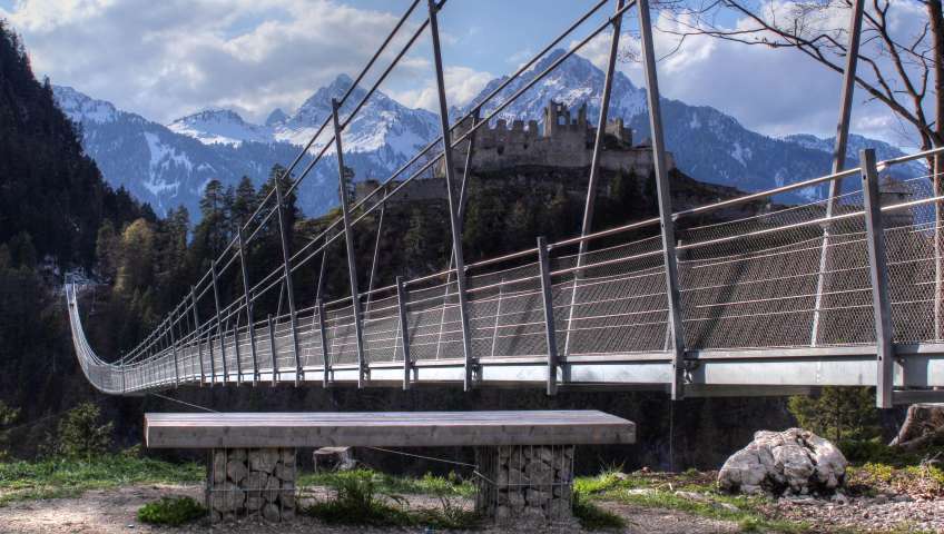 Bild in 3D ansehen Foto Bayerische Alpen im Frühling