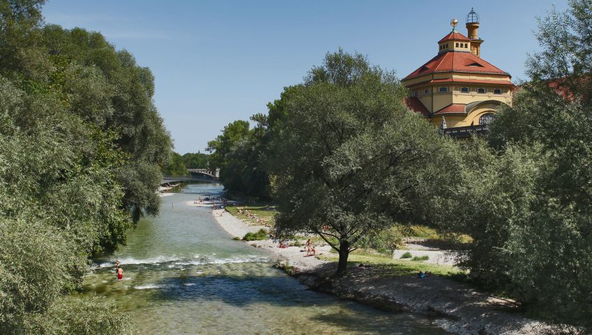 Isar von der Ludwigsbrücke