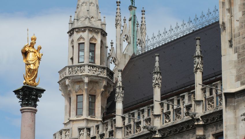 Mariensäule am Rathaus München