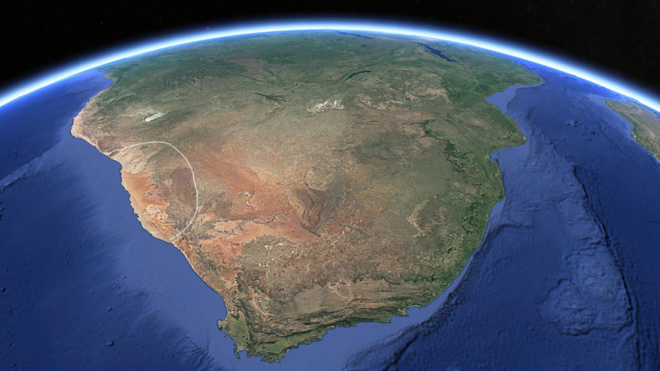 Namib Wüste von oben