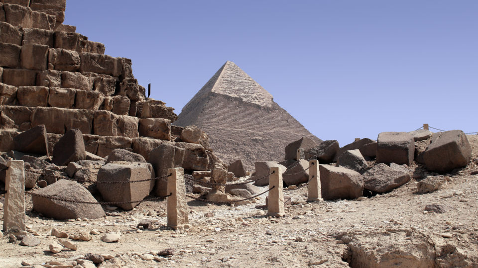 Mykerinos-Pyramide Detail