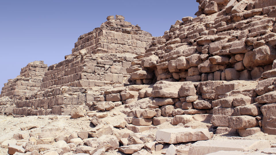 Mykerinos-Pyramide Detail