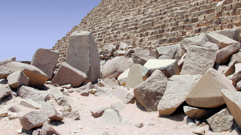 Mykerinos-Pyramide Detail