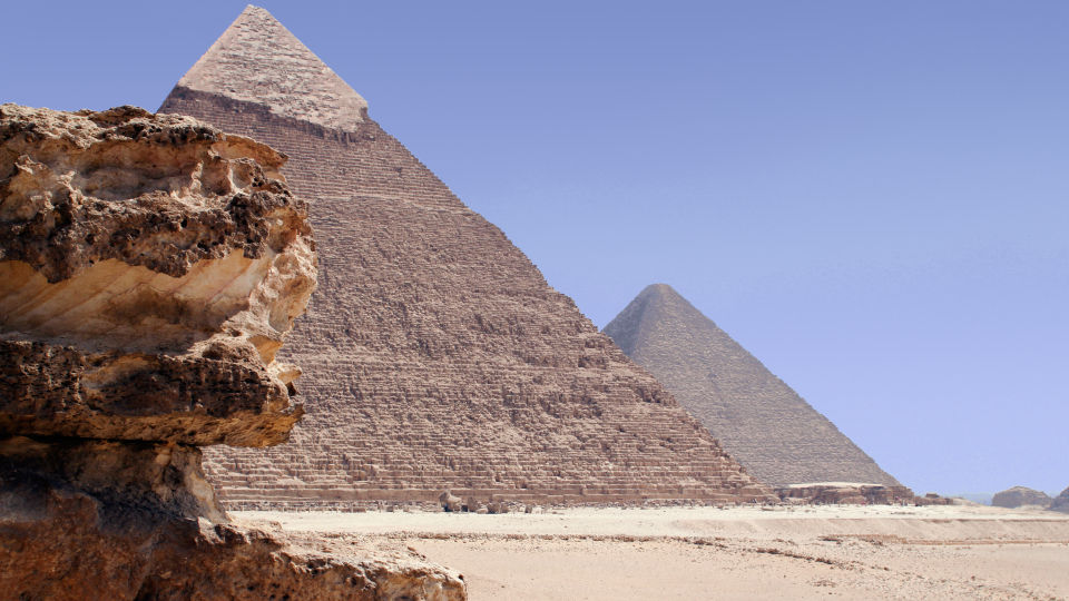 Mykerinos-Pyramide Detail
