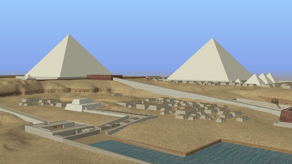 3D Rekonstruktion Gizeh-Plateau